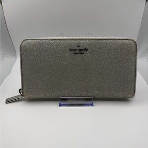 Kate Spade Sparkling Silver Continental Wallet